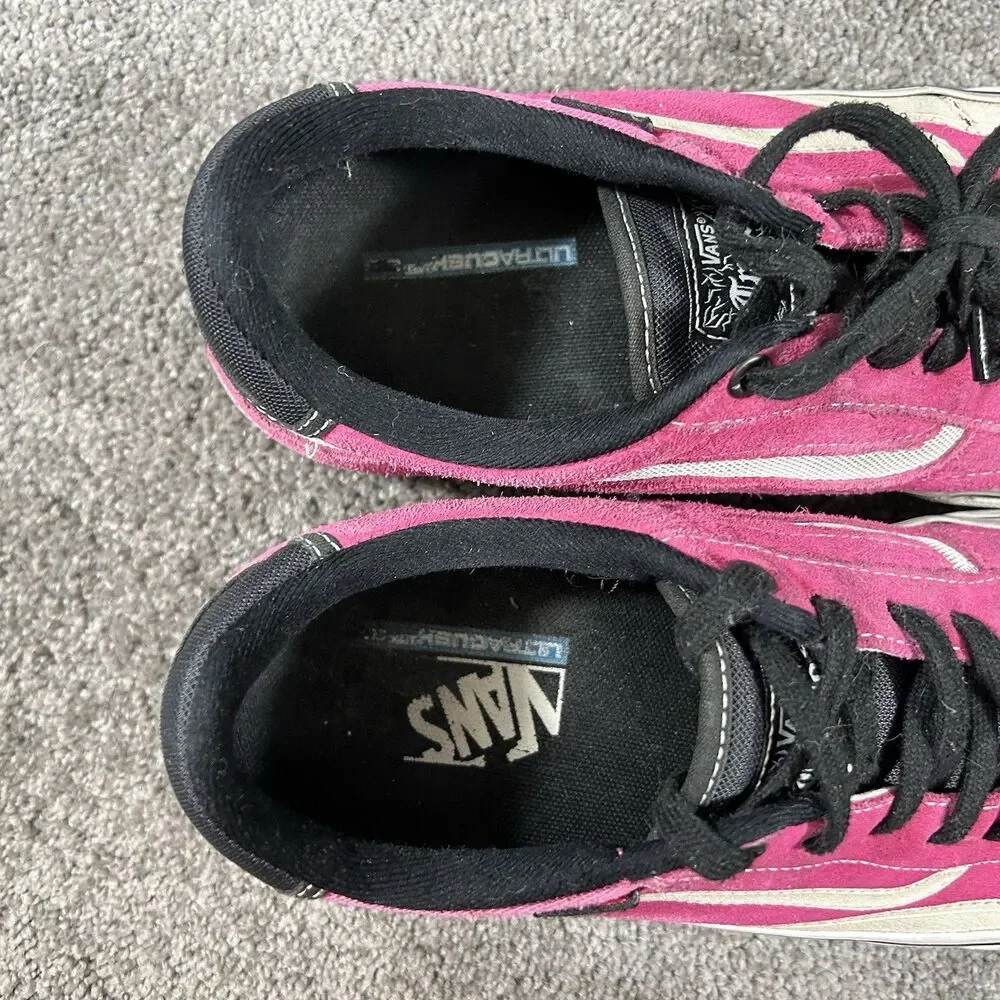 Vans TNT Advanced Prototype Tony Trujillo Men’s Size 10 Black Magenta Shoes Used
